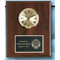 Cherry Solid Wood Plaque w/ Clock (8"x10")